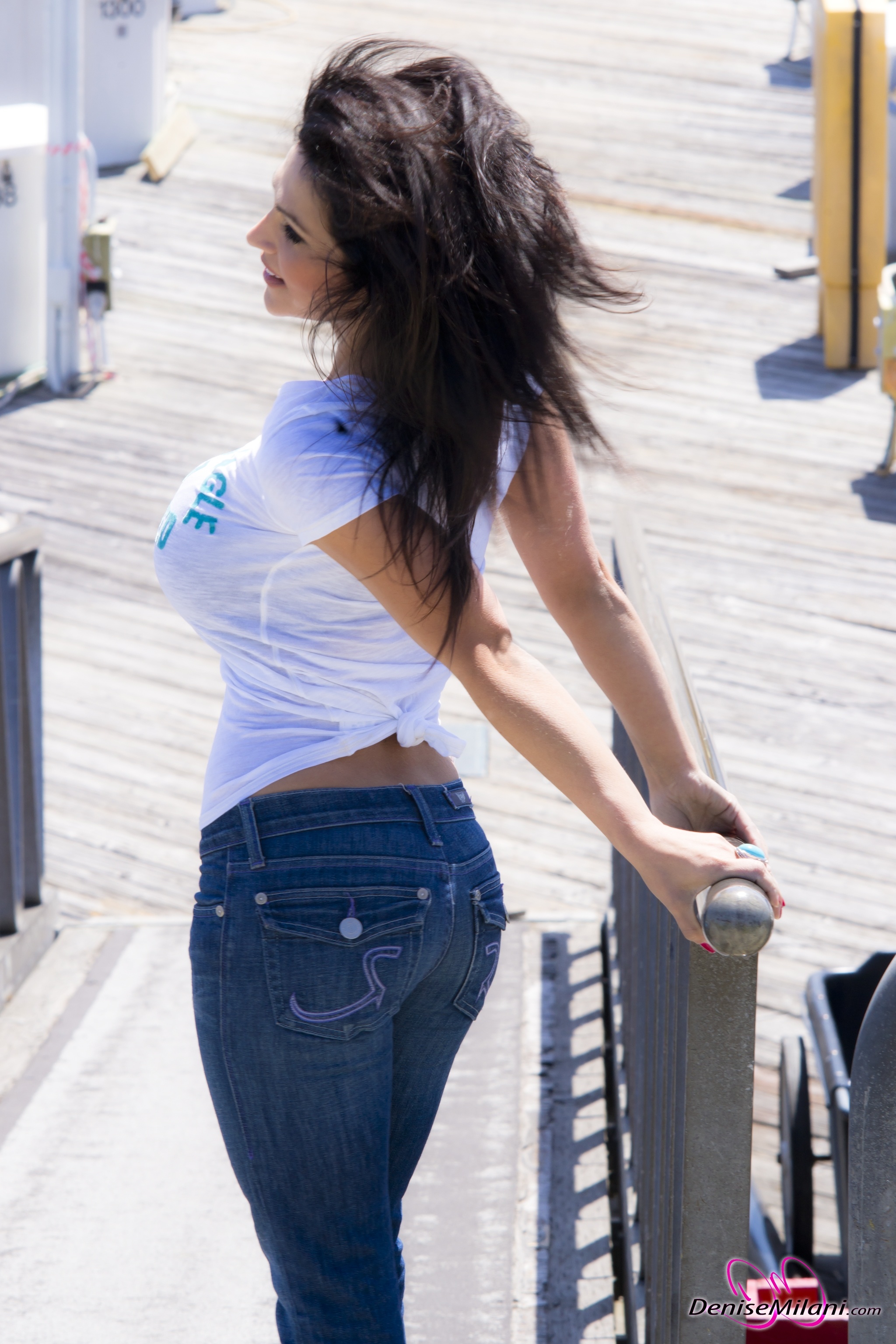 White Shirt at the Beach 014